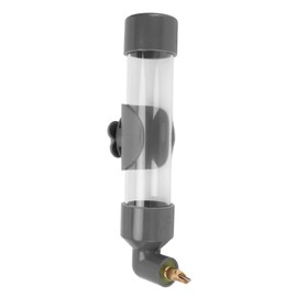 Bird Drinker Waterer, Parrot Bird Automatic Drinking Device, Parakeet Water Dispenser, Bird Cage Accessories Drinking Fountain(Grey)