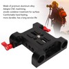 1/4in Camera Mounting Base Plate Aluminum Alloy 15mm Diameter DSLR