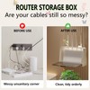 PZPIUGY WiFi Router Storage Box, Router Shelf, WiFi Router Storage