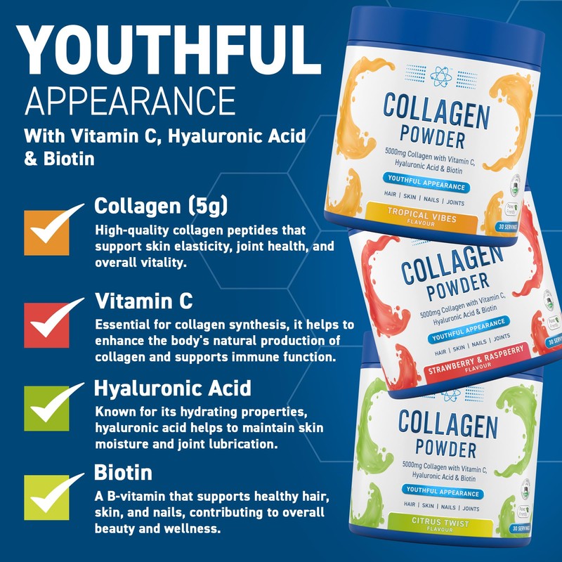 Applied Nutrition Collagen Powder - Tropical Vibes Flavour - 5000mg