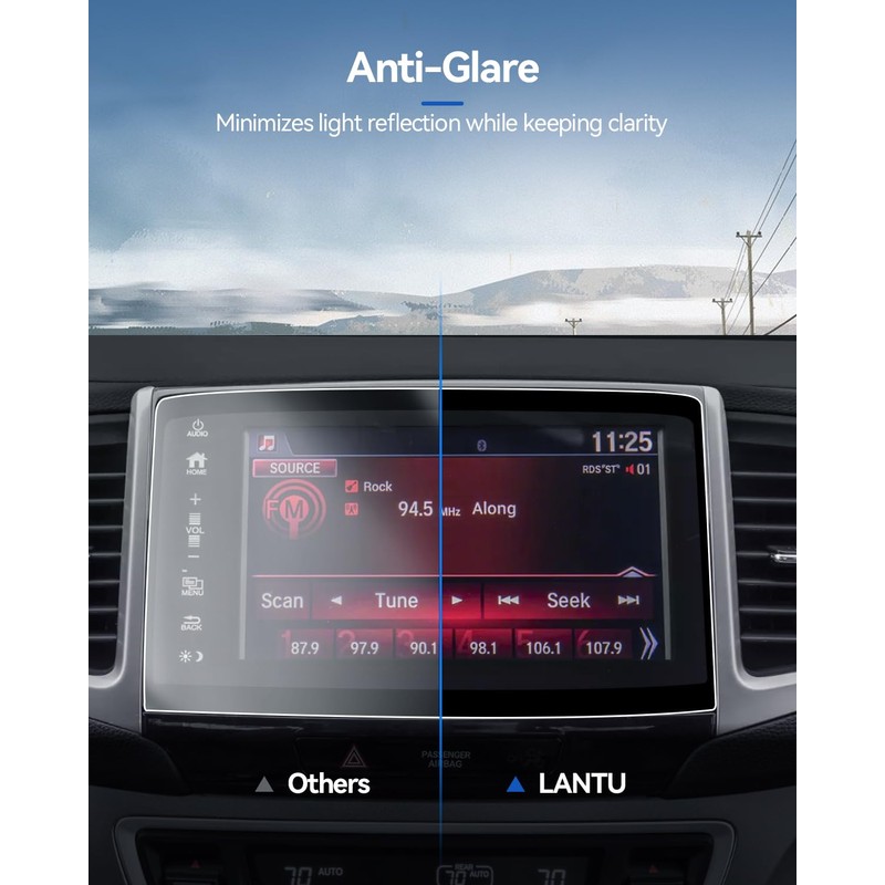 LANTU Car Screen Protector for 2016-2018 Honda Pilot Passort &