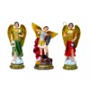 3 Arcangeles 8" San Miguel, San Rafael, San Gabriel Resin