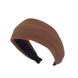 Sinalty Retro Wide Headband Solid Color Simple Versatile Headbands for Women (Yellow, normal)