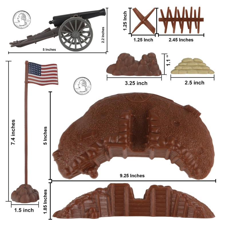 BMC CTS Civil War Battle of Atlanta - 71pc Blue