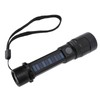 LED Flashlight Zoomable 3 Light Modes USB Or Solar Charge