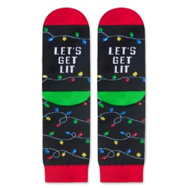 Christmas Gifts Stocking Socks for Kids - Light Up Socks, Xmas Stocking Stuffers for Little Boys Girls 2-3 Years Old