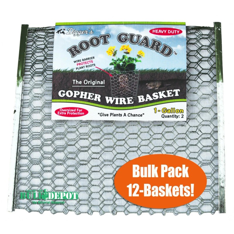 Digger's Gopher Guard, 1 gallon Gopher Baskets, Protect your plants,