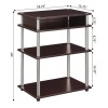 Convenience Concepts Designs2Go No-Tools Printer Stand with Shelves in Espresso