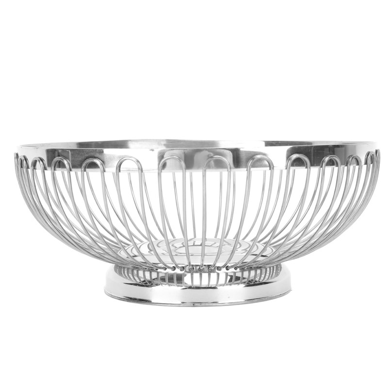 Stainless Steel Fruit Basket Multipurpose Decorative Mirror Polished Large Capacity