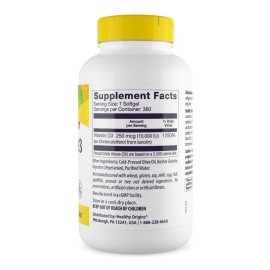 Vitaminas Healthy Origins Cápsulas Blandas Vitamina 10000 360