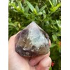 GAF TREASURES Standing Rainbow Fluorite Top Polished Point – Semi