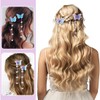 XUZOPIM Pack of 6 Butterfly Tassel Hair Clips Movable Fabric