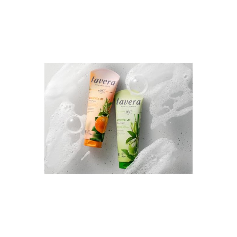 lavera Energize Me Shower Gel - Pampering Foaming Experience with