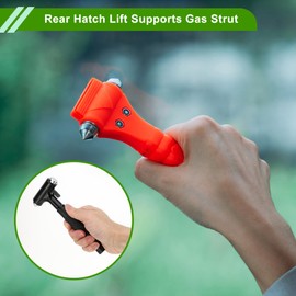 HOPESPANNER Universal Car Safety Hammer Glass Breaker Urgent Escape Tools Black Aluminum Alloy Tungsten Steel