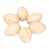 Wood Eggs Shakers Set Natural Wooden Egg Rattle Musical Percussion