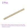 DMiotech 2Pack 6mm x 150mm, Brass Solid Round Rod, Brass
