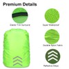 Ruayia Rain Cover for Backpack with Reflective Stripes, Waterproof Backpack