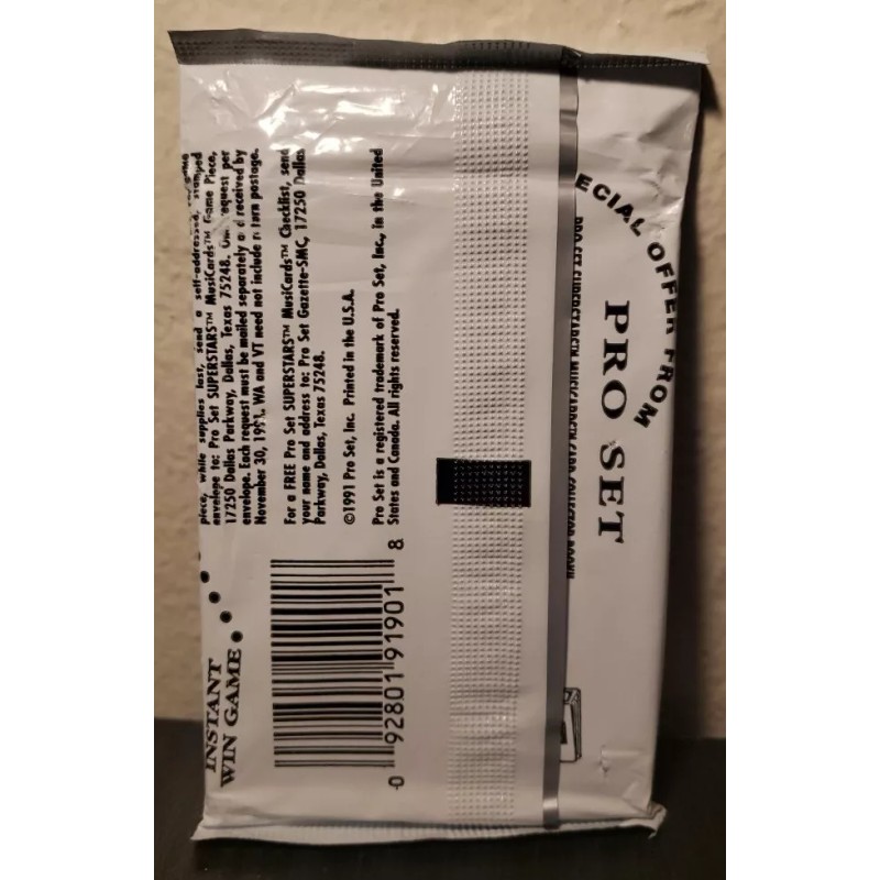 1991 Proset Super Stars MusiCards Sealed Pack - Rock Pop