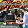 Giantex Charcoal Grill 24 inch, BBQ Grill with 2 Foldable