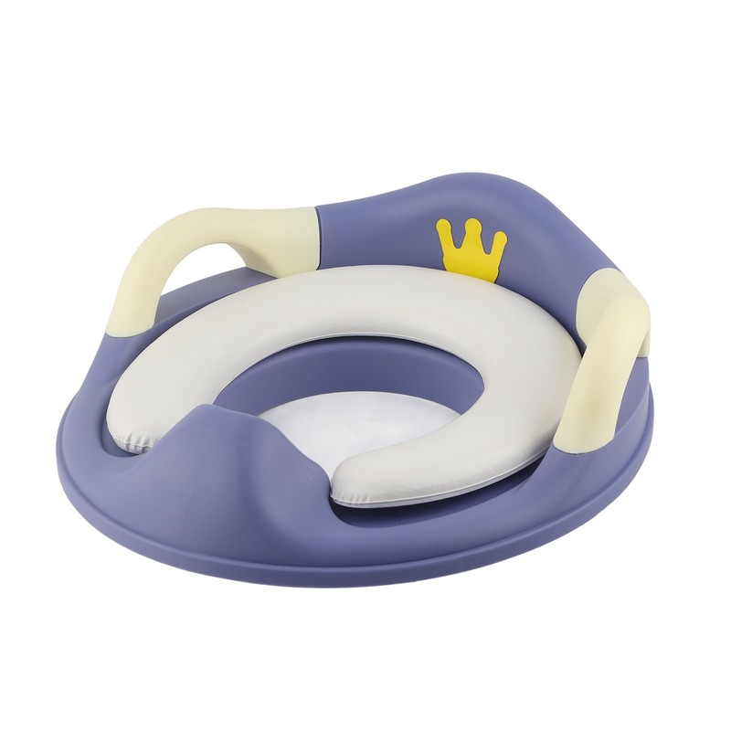 Kids Potty Training Seat Soft PU Cushion Splatter Proof Stable