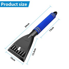 CGEAMDY Auto Eiskratzer Scheibenkratzer, Auto Eisschaber Winter Schneeschaufel Windschutzscheiben-Schneeschaufel Tragbares, Eiskratzer Auto-Rutschfester Softgriff, Eiskratzer Auto Ergonomischer Profi