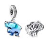 NUNUYAYA Charms Beads 925 Sterling Silver Elephant Charm Duo Dangle