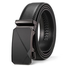 FALAN MULE Mens Belt,Slide Leather Ratchet Belt for Mens