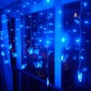Blue Butterfly Curtain Fairy Lights USB Plug in,120 LED 8