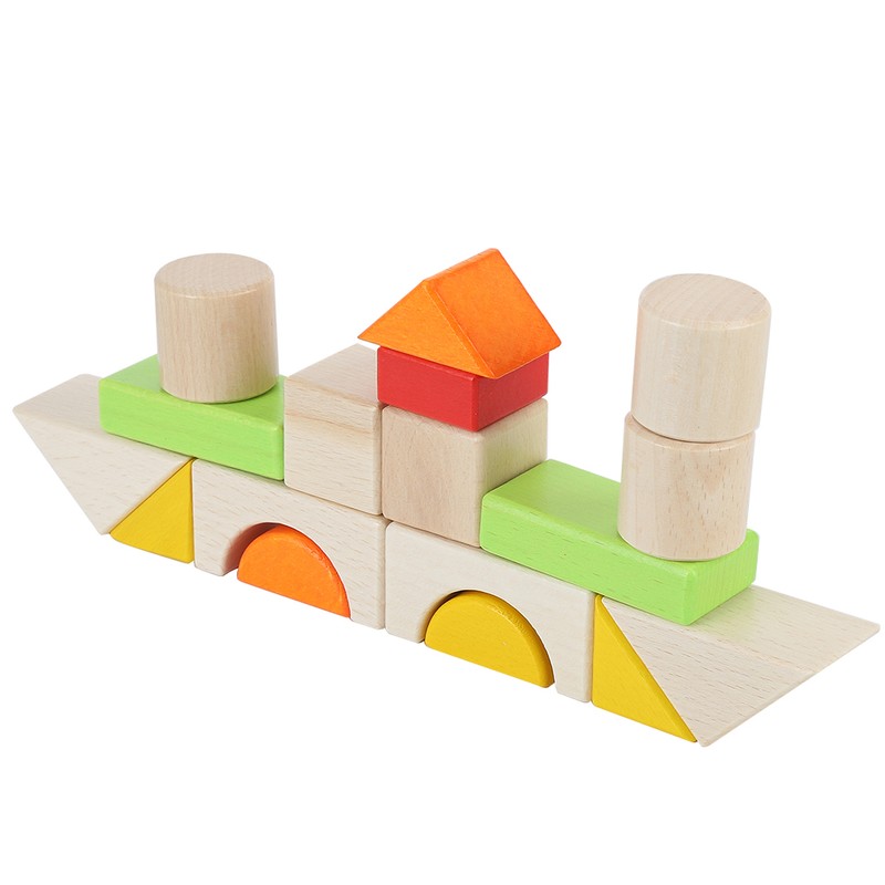 MultiColor Building Blocks Toy Wooden Boxed Children Kid Educational Toy