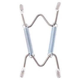 Plymor Stainless Steel Wall Mountable Plate Hanger, 3.5" H x 2.5" W x 0.375" D (For Plates 2" - 3"), Pack of 3