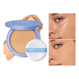 Sace Lady Polvo Compacto Base de Maquillaje Matte A Prueba de Agua Larga Duracin Alta Cobertura 03 Beige Puro                                         