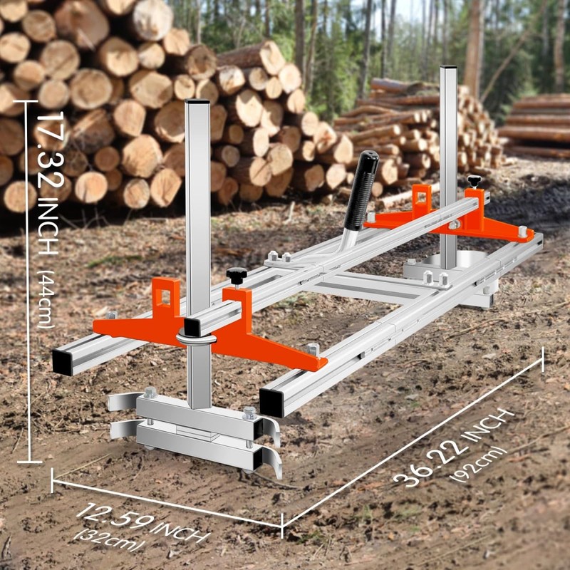 36 Inch Chainsaw Mill, Portable Saw Mill, Lumber Cutting Guide