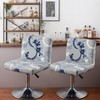 Grey Bar Chair Covers 2 Pieces Set High Stretch Washable