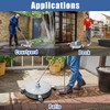 JANZ 16" Pressure Washer Surface Cleaner with 4 Wheels, Stainless
