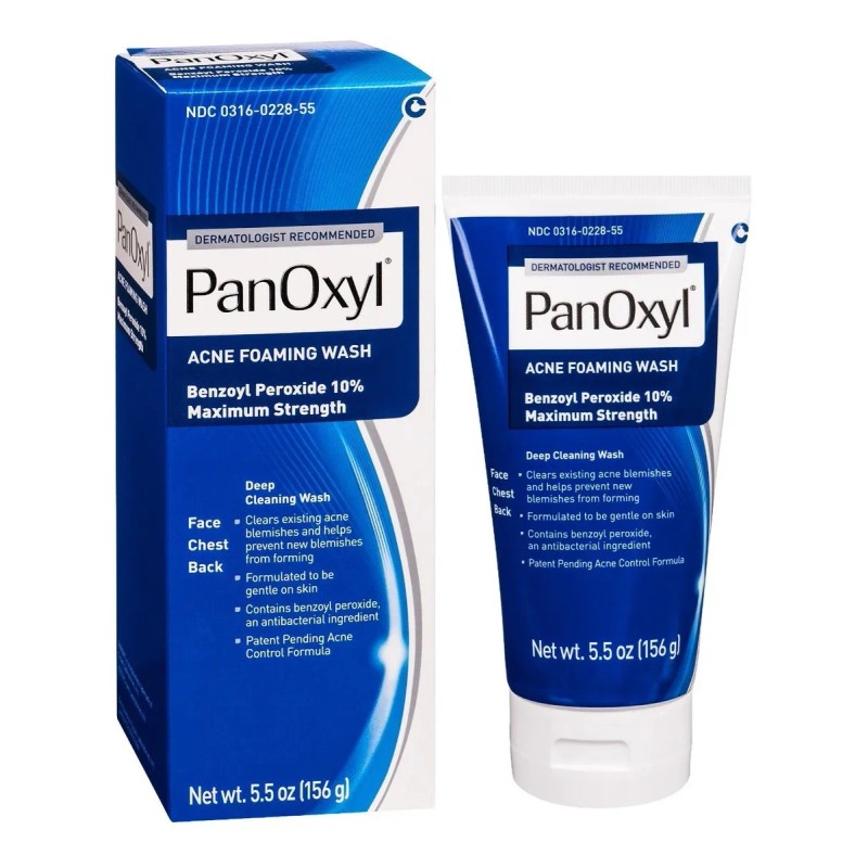 Panoxyl 10% Peróxido De Benzoilo Limpiador Del Acné 156g Todo