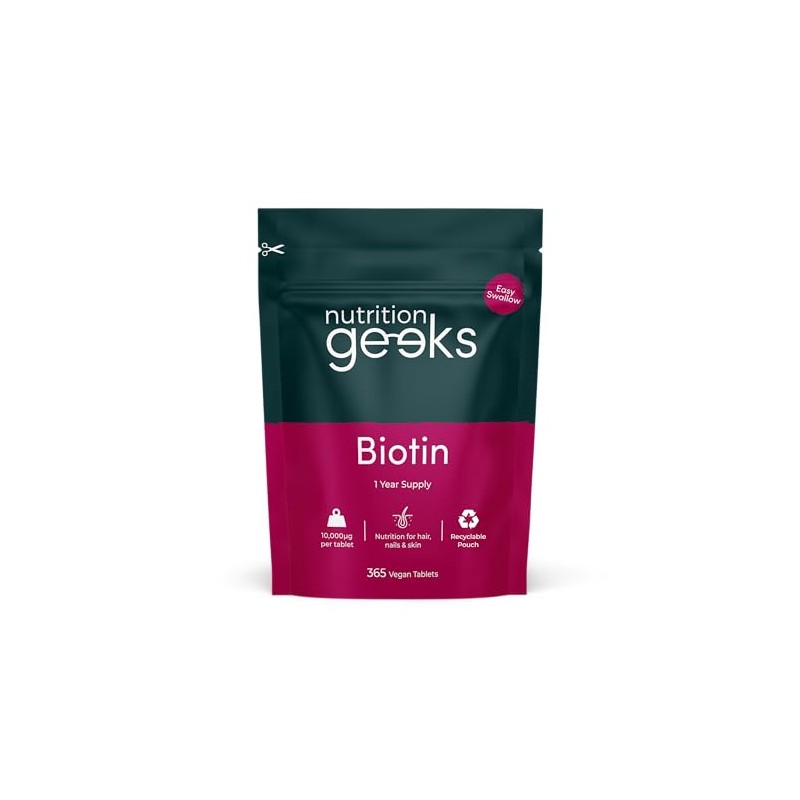 Biotin Hair Growth Supplement - 1 Year Supply High Strength