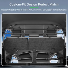 xipoqix Dog Car Barrier Compatible with 2025 Toyota 4Runner Trunk Cargo Pet Barrier Carbon Steel Pet Divider Gate Replacement for 2025 Toyota 4Runner Accessories