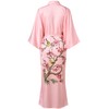 Ledamon Women's Kimono Robe Long for Women - Pocket Floral