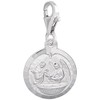 Rembrandt Sterling Silver Baptism Charm with Lobster Claw Clasp, Charms