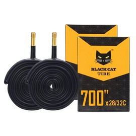 GRELiving 1 Pair of Bicycle Inner Tubes Road Bike Inner Tube AV48 mm 700 x 28/32c Fits Ebike, Road Bike, Touring Bike, Race Bike, Bicycle Accessories