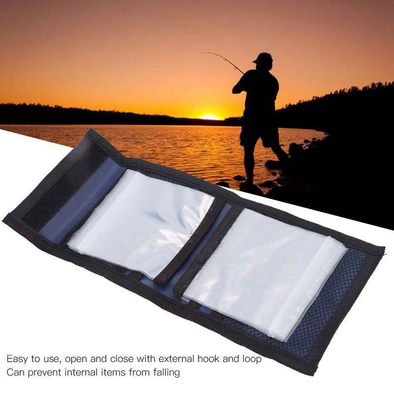 10 Pockets Fly Fishing Leader Wallet Case for Tippet Storage