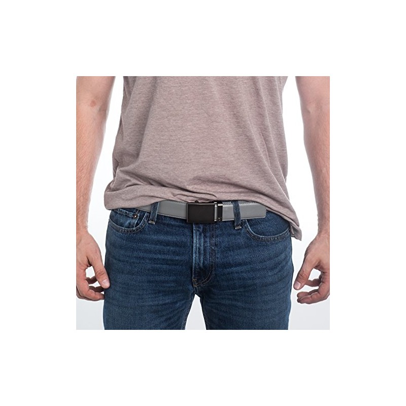 Mission Belt Ledergürtel für Herren mit Ratschenverschluss, 40 mm lang,