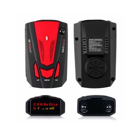 Detector for Cars, Car Electronic Dog Detectors 360 Degree Long Range Detection with Vehicle Speed Alarm System, City/Highway Mode, Led Display, Memory Function(Red)