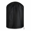 Black BBQ Grill Cover for Outdoor Cooking – Fabric Round