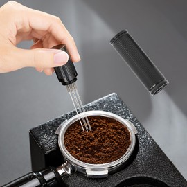 jatimdotin a WDT Tool, Coffee Tamper, Espresso Needle with 6 Fine Needles 0.35 mm, Espresso Coffee Stirrer, Coffee Distributor Distributor, Coffee Accessories for Barista Stirred Espresso Coffee