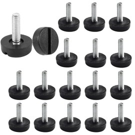 PSFXBM 16 Pcs Adjustable Levelling Feet, Adjustable Furniture Levelers, Table Feet, Adjustable Furniture Feet, For Table Cabinets Chairs Bar Stool Desk Dresser Wood Legs