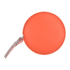 HARFINGTON Round Retractable Measuring Tape 150cm/60-inch Soft Leather Case Tailors Tape Measure Pocket Size for Body, Fabric, Sewing Measurements, Orange
