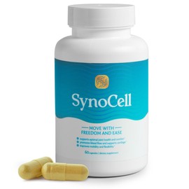 Synocell Glucosamine Chondroitin Complex Back, Neck, and Joint Support Supplement with Boswellia, Quercetin, & MSM - Renew Your Joints from The Inside Out - Move with Freedom and Ease
