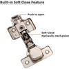 DecoBasics Full Overlay European Soft Close Cabinet Hinges for Kitchen