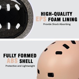 Youth Kids Bike Helmet, Skateboard Bicycle Helmet for Age 5-8-10-12-14 Teen Boys Girls Adjustable and Multi-Sport for Scooter Roller Skate (Peach Pink Gradient, Medium)